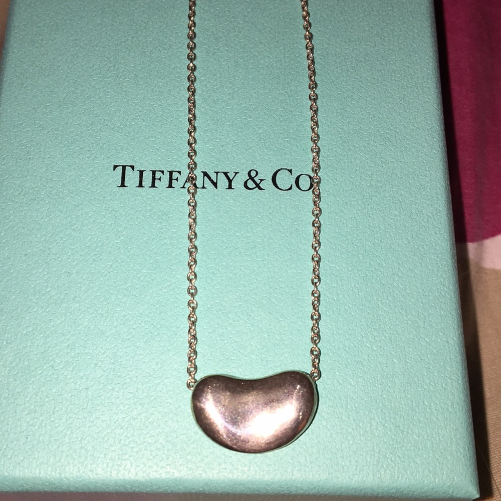 Sterling silver Elsa Peretti bean Tiffany pendant